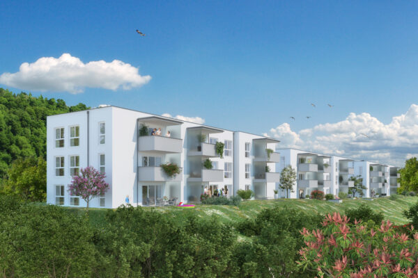 Panoramabild vom Bauprojekt: Engerwitzdorf – Mittertreffling – Roseggerstraße