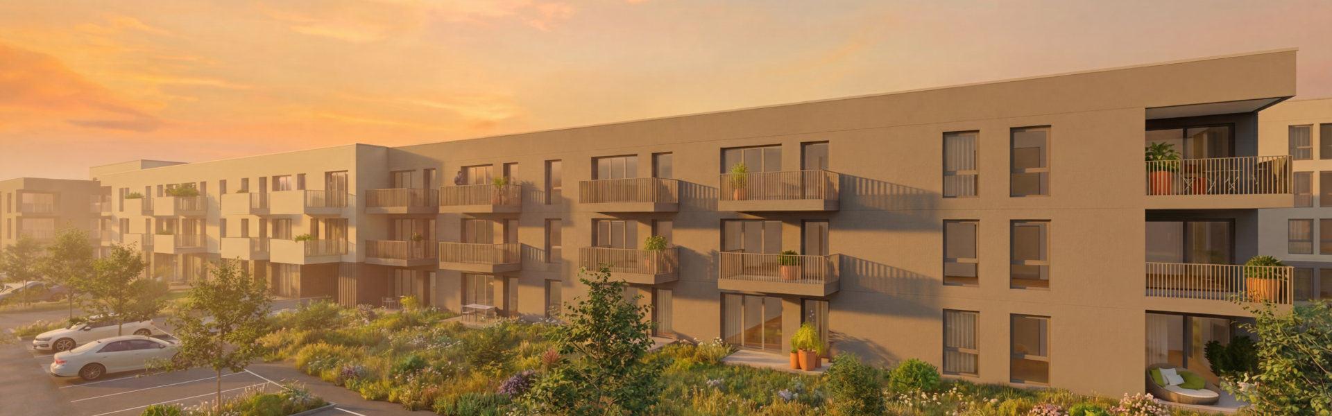 Panoramabild vom Bauprojekt: ALKOVEN – Straßham 1. Bauetappe