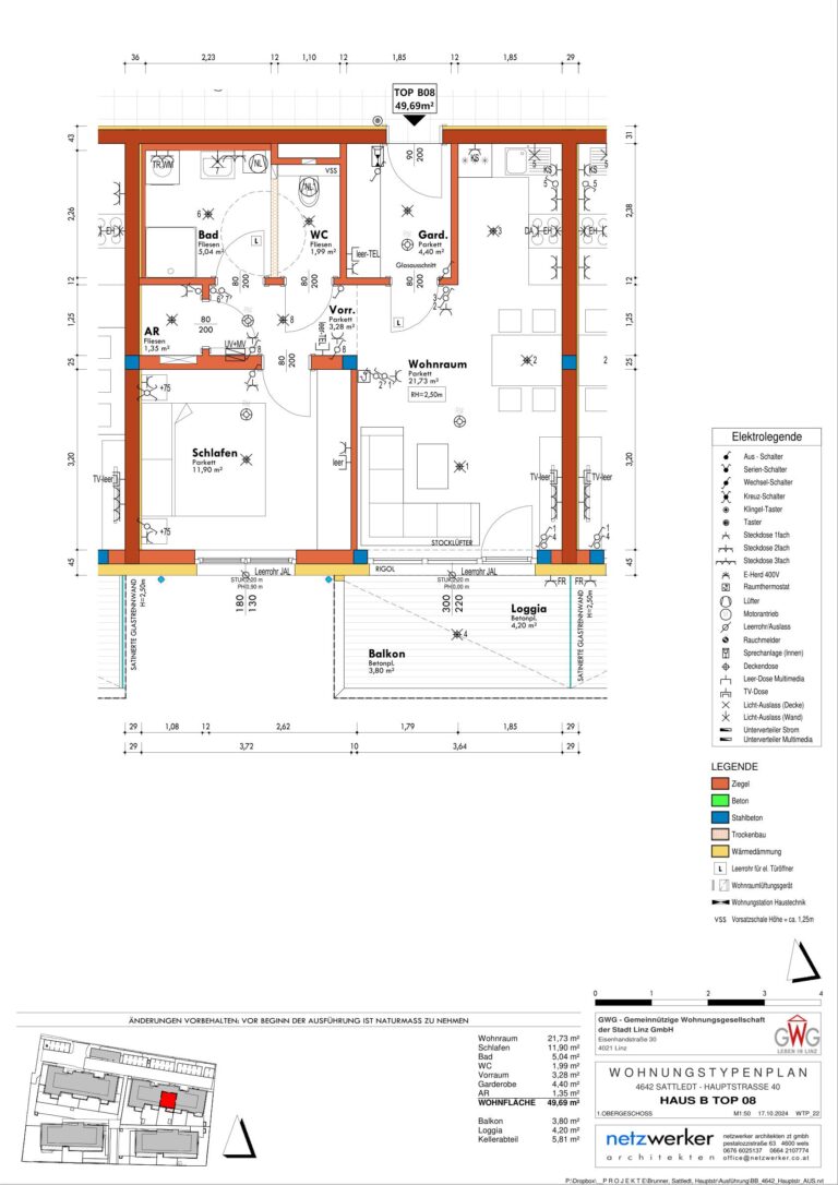 Wohnungsplan Typ: C