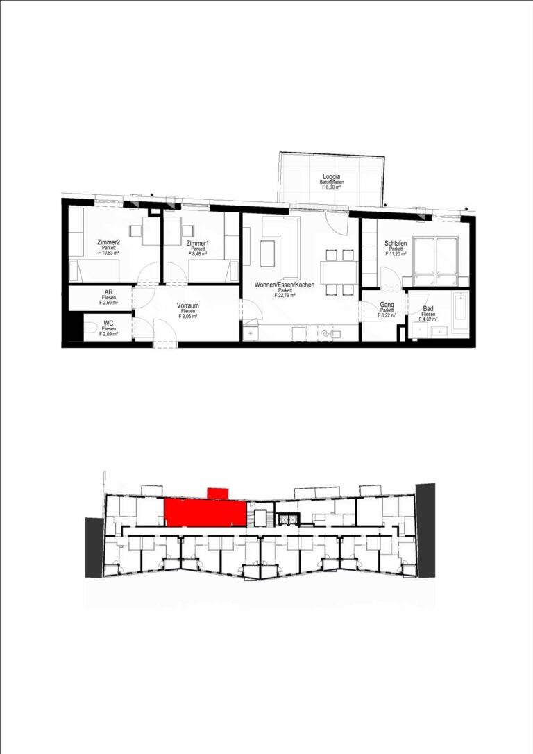 Wohnungsplan Typ: B