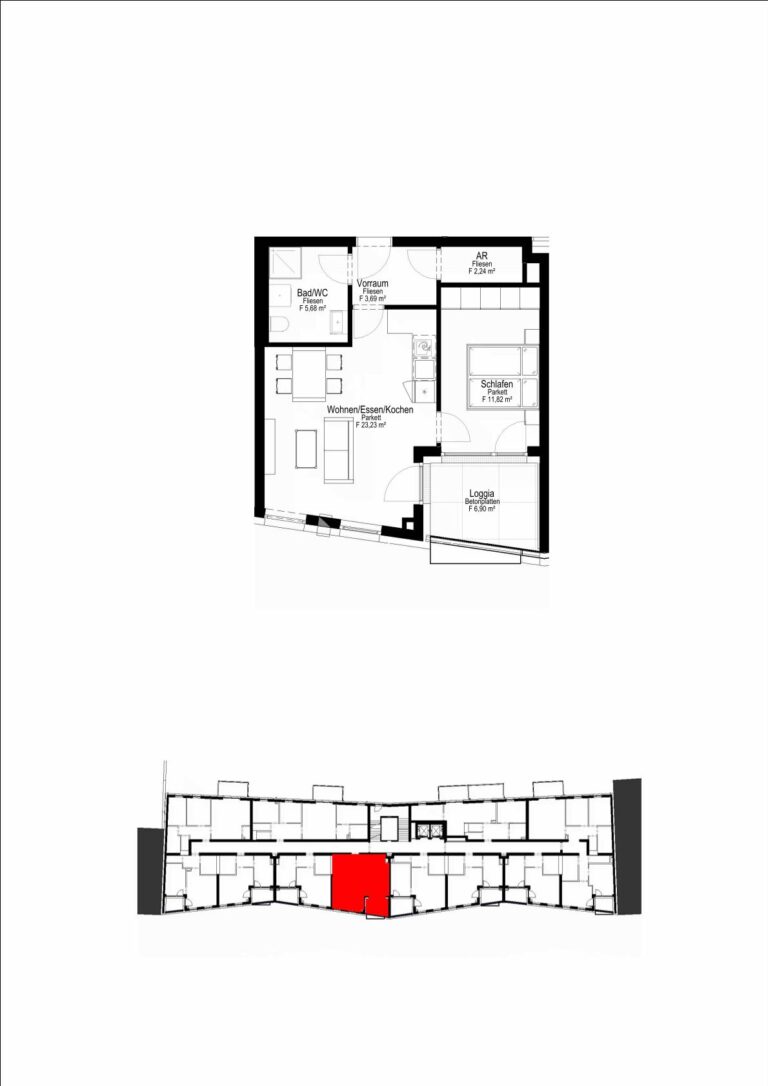 Wohnungsplan Typ: H