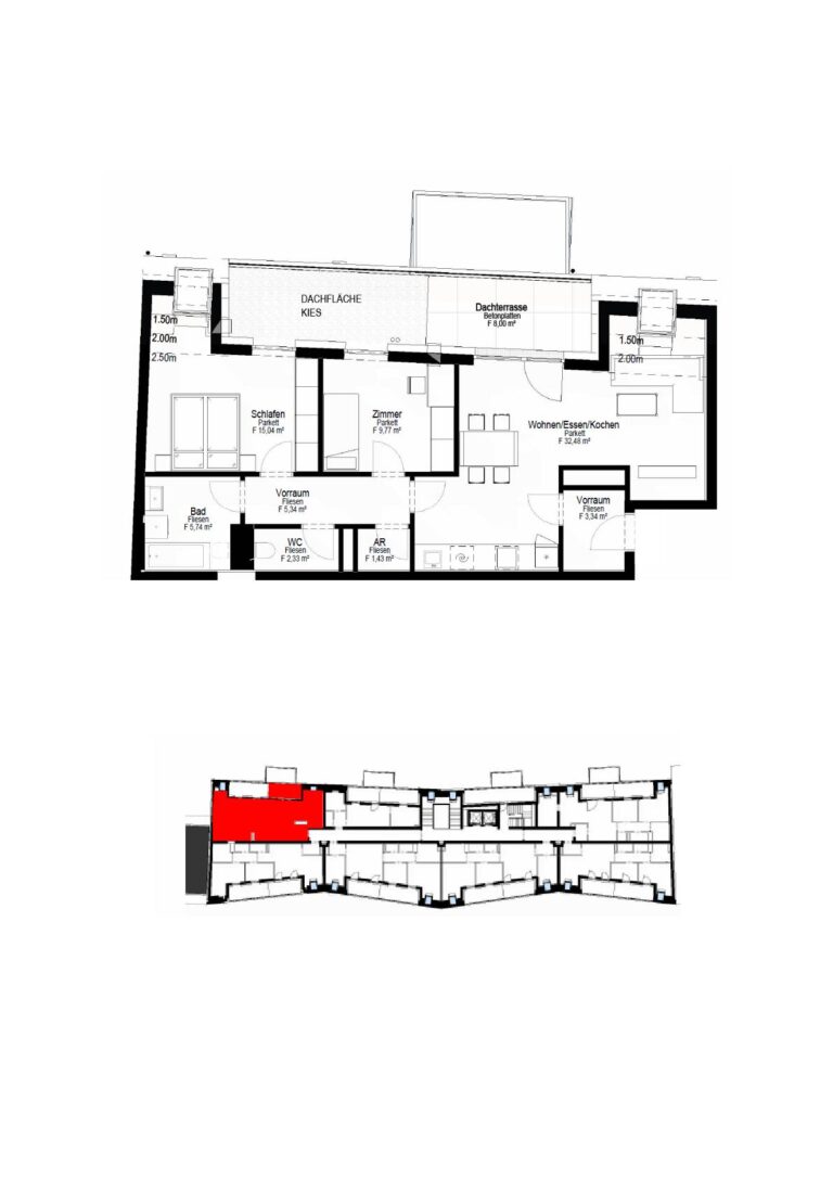 Wohnungsplan Typ: K