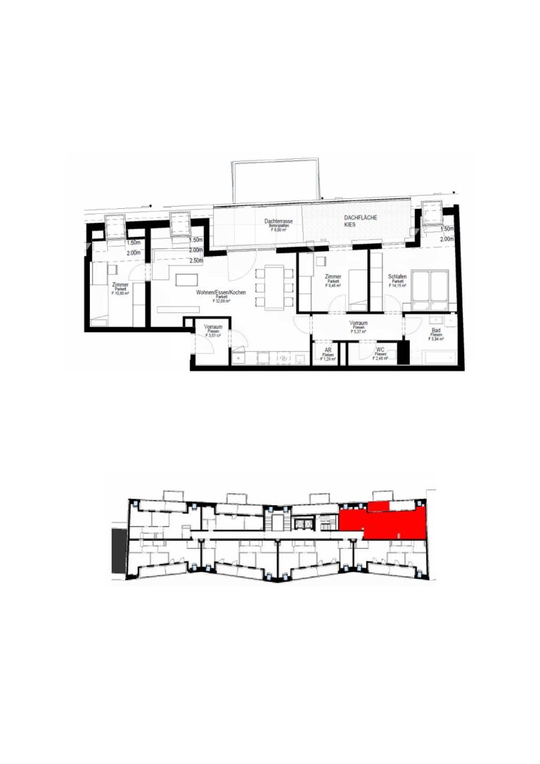 Wohnungsplan Typ: N
