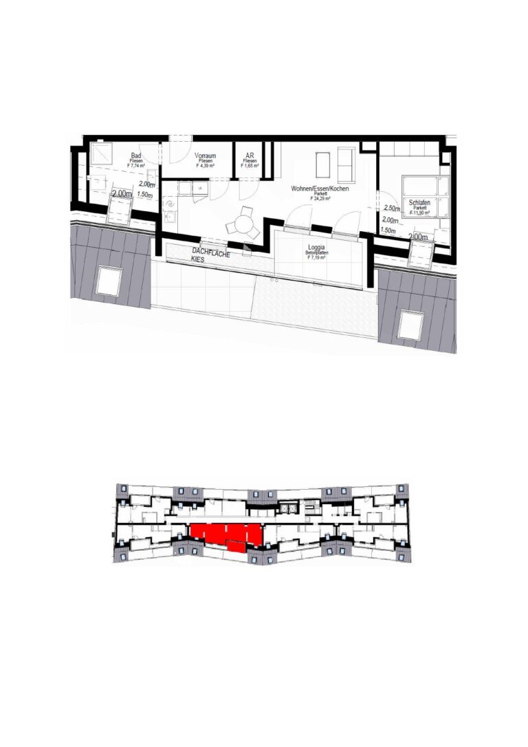 Wohnungsplan Typ: R