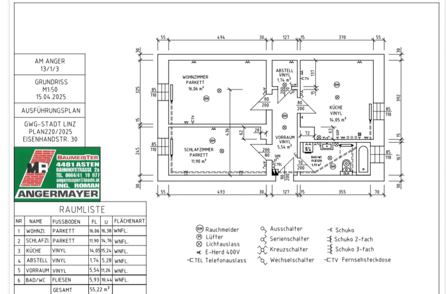 Ruhig gelegene schöne 2-Raum-Wohnung im 1. Stock **kein Lift** in neu sanierter Wohnanlage - Clipboard Image
