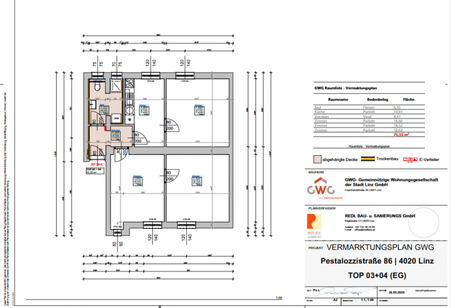 Geralsanierte 3-Raum-Wohnung im Erdgeschoß am Rande des Wasserwaldes - Clipboard Image