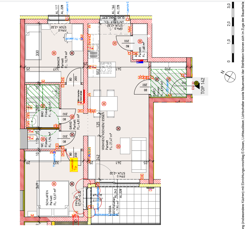 Exclusive Mietkaufwohnung im Stadtteil Ebelsberg **Erstbezug September 2026** 3-Raum-Wohnung im 3. Stock, Loggia, Tiefgaragenabstellplatz - Clipboard Image