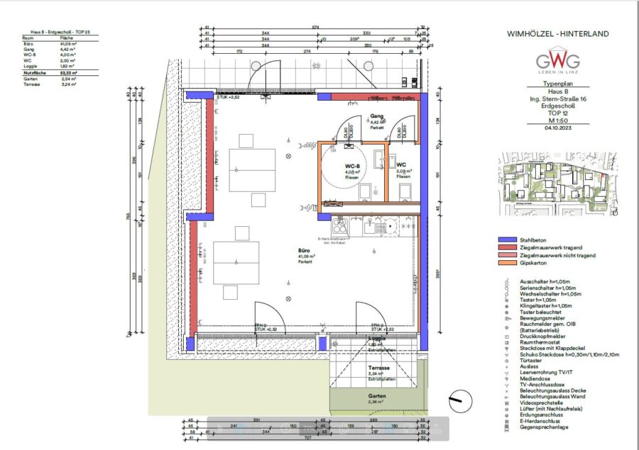 Neues Geschäftslokal - Innenausbau auf Mieterwunsch - barrierefrei erreichbar - Plan
