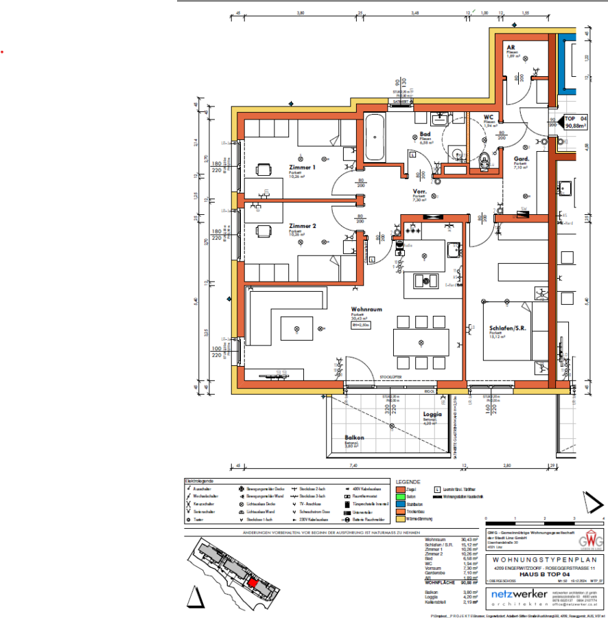 Moderner 4 Zimmer Familientraum im 1. Stock mit Freifläche in Traumlage - Machen Sie Ihre Miete zum Eigentum - Plan