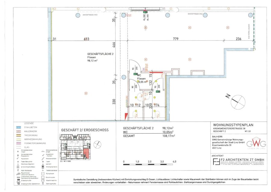 Ebenerdiges Neubau-Geschäftslokal in Linz-Ebelsberg – ideal für Büro, Praxis, Dienstleistung oder Handel - Geschäftsfläche 2
