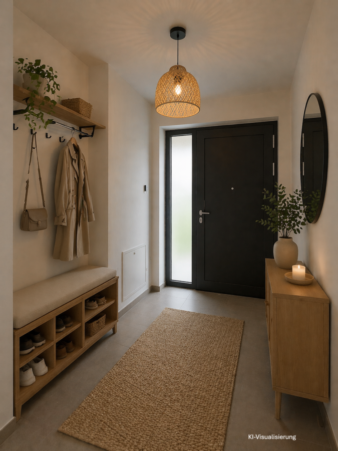 Erstbezug! 2-Zimmer-Garten-Wohnung in Ebelsberg - Garten im Innenhof & Tiefgaragenplatz - Vorraum