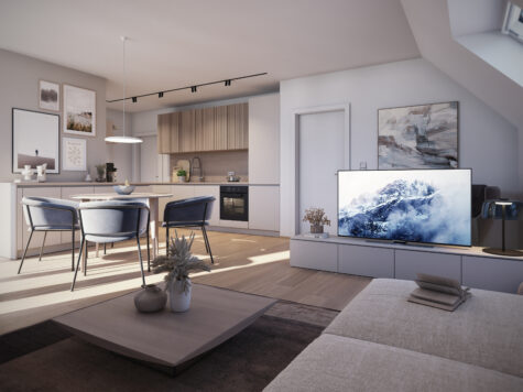 Ruhiges Wohnen ganz oben – Neubau im Grünen mit besonderem Dachgeschoss-Charakter – Top 6, 4040 Linz, Wohnung
