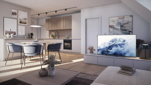 Ruhiges Wohnen ganz oben – Neubau im Grünen mit besonderem Dachgeschoss-Charakter – Top 6, 4040 Linz, Wohnung