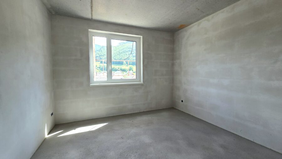 Über den Dächern von Micheldorf: moderne 2-Zimmer-Wohnung mit Dachterrasse - Schlafzimmer