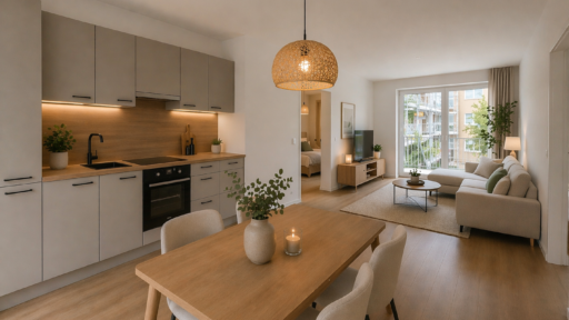 Erstbezug September 2026: Exklusive 3-Raum-Mietkaufwohnung in Ebelsberg | 2. Stock, Loggia/Balkon & Tiefgaragenplatz, 4030 Linz, Wohnung