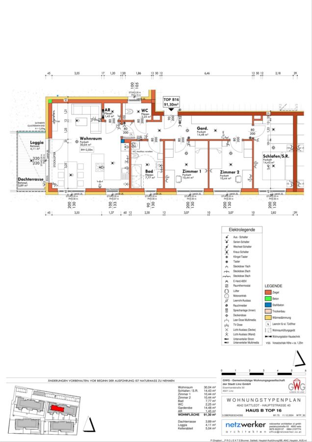 Zuhause mit Aussicht – moderne 4-Zimmer-Neubauwohnung in Sattledt - GWG - Hauptstr - WTP_30_HAUS B TOP 16-1