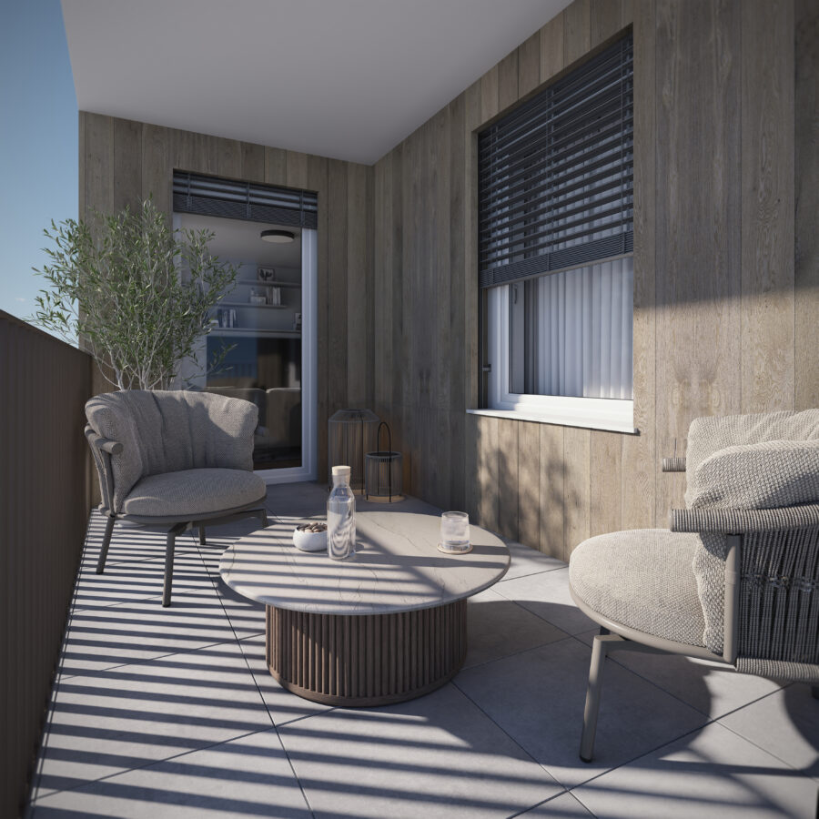 Erstbezug September 2026: Exklusive 3-Raum-Mietkaufwohnung in Ebelsberg | 2. Stock, Loggia/Balkon & Tiefgaragenplatz - GWG_Kremsmuensterer_Strasse_Loggia